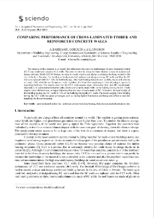 Comparing performance of cross-laminated timber and reinforced concrete walls