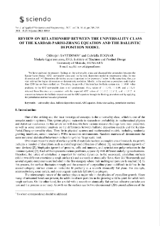 Review on relationship between the universality class of the Kardar-Parisi-Zhang equation and the ballistic deposition model