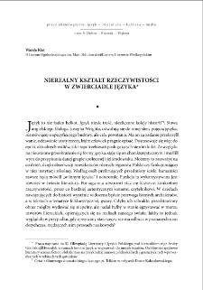 Nierealny kształt rzeczywistości w zwierciadle języka