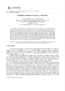 Hybrid sandwich panels: A review