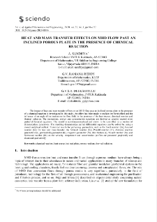 Heat and mass transfer effects on MHD flow past an inclined porous plate in the presence of chemical reaction