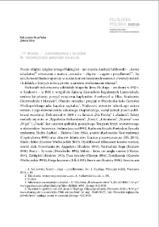 "Ty wiesz...". Zawierzenie i służba w twórczości Jerzego Hajdugi