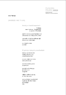 [Wiersze i nie tylko]