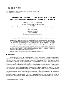 Analysis of a chemically reactive MHD flow with heat and mass transfer over a permeable surface