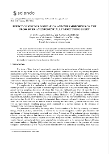 Effect of viscous dissipation and thermoporesis on the flow over an exponentially stretching sheet
