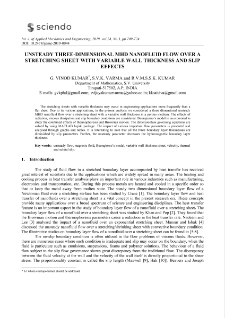 Unsteady three-dimensional MHD nanofluid flow over a stretching sheet with variable wall thickness and slip effects