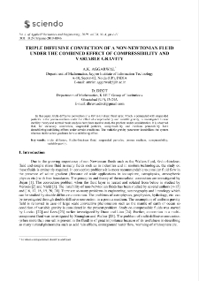 Triple diffusive convection of a non-newtonian fluid under the combined effect of compressibility and variable gravity