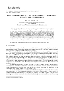 Role of sudden application or withdrawal of magnetic field on MHD couette flow