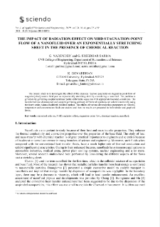 The impact of radiation effect on MHD stagnation-point flow of a nanofluid over an exponentially stretching sheet in the presence of chemical reaction