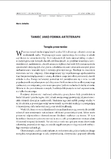 Taniec jako forma arteterapii