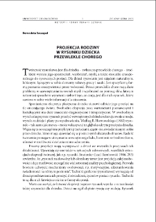 Projekcja rodziny w rysunku dziecka przewlekle chorego