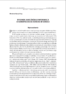 Rysunek jako źródło informacji o samopoczuciu dziecka w szkole