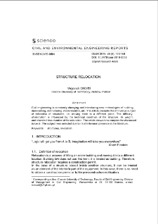 Structure relocation