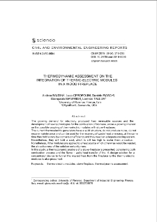 Thermodynamic assessment on the integration of thermo-electric modules in a wood fireplace