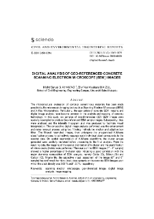 Digital analysis of geo-referenced concrete Scanning Electron Microscope (SEM) images