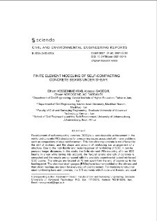 Finite Element Modeling of Self-Compacting Concrete Beams Under Shear