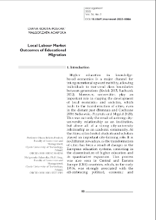 Local Labour Market Outcomes of Educational Migration