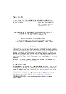 The Use of GFRP Tubes as Load-Bearing Jackets in Concrete-Composite Columns