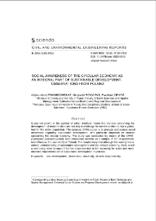 Social Awareness of the Circular Economy as an Integral Part of Sustainable Development. Observations from Poland
