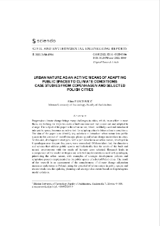 Urban Nature as an Active Means of Adapting Public Spaces to Climate Conditions: Case Studies from Copenhagen and Selected Polish Cities