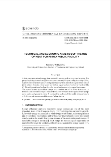 Technical and Economic Analysis of The Use of Heat Pumps in a Public Facility