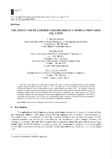 The effect of multigrid parameters in a 3D heat diffusion equation