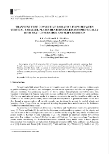 Transient free convective radiative flow between vertical parallel plates heated/cooled asymmetrically with heat generation and slip condition