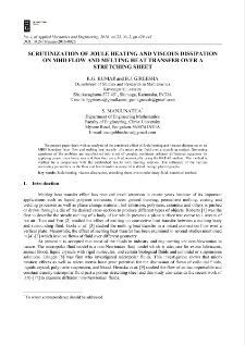 Scrutinization of joule heating and viscous dissipation on mhd flow and melting heat transfer over a stretching sheet