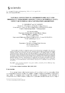 Natural convection in a hydrodynamically and thermally anisotropic non-rectangular porous cavity: effect of internal heat generation/absorption
