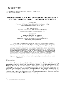 Combined effects of soret and dufour on MHD flow of a power-law fluid over flat plate in slip flow rigime