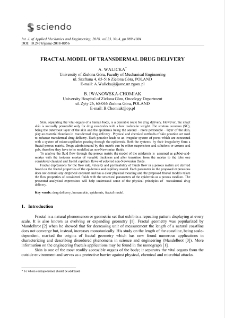 Fractal model of transdermal drug delivery