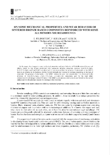 On some mechanical properties and wear behavior of sintered bronze based composites reinforced with some aluminides microadditives