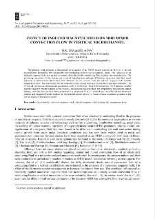 Effect of induced magnetic field on MHD mixed convection flow in vertical microchannel