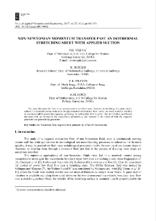 Non-newtonian momentum transfer past an isothermal stretching sheet with applied suction