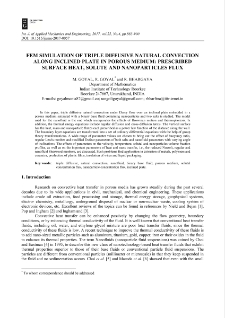 FEM simulation of triple diffusive natural convection along inclined plate in porous medium: prescribed surface heat, solute and nanoparticles flux