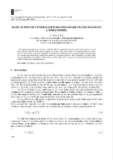 Basic flows of generalized second grade fluids based on a Sisko model