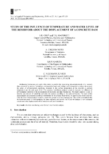 Study of the influence of temperature and water level of the reservoir about the displacement of a concrete dam