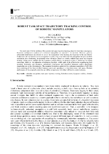 Robust task space trajectory tracking control of robotic manipulators