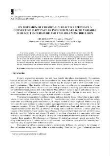 On diffusion of chemically reactive species in a convective flow past an inclined plate with variable surface temperature and variable mass diffusion