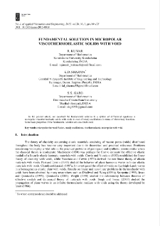 Fundamental solution in micropolar viscothermoelastic solids with void