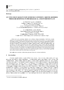 "Ex vivo" and "in silico" study of human common carotid arteries pressure response in physiological and inverted state