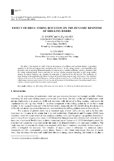 Effect of drill string rotation on the dynamic response of drilling risers