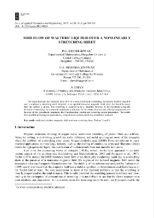 MHD flow of walters` liquid b over a nonlinearly stretching sheet