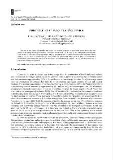 Portable heat pump testing device