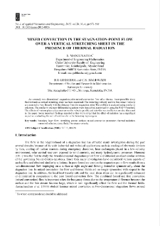 Mixed convection in the stagnation-point flow over a vertical stretching sheet in the presence of thermal radiation