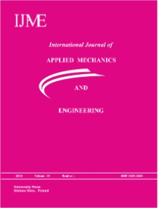 International Journal of Applied Mechanics and Engineering (IJAME), volume 19, number 1 (2014) - Contents