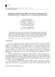 Radiation effects on MHD flow past an impulsively started infinite vertical plate with mass diffusion