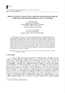 Phase velocity and attenuation of longitudinal shear vibrations of hollow poroelastic cylinders