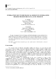 Interaction due to mechanical source in generalized thermo microstretch elastic medium