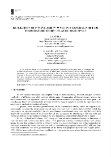 Reflection of P-wave and SV-wave in a generalized two temperature thermoelastic half-space